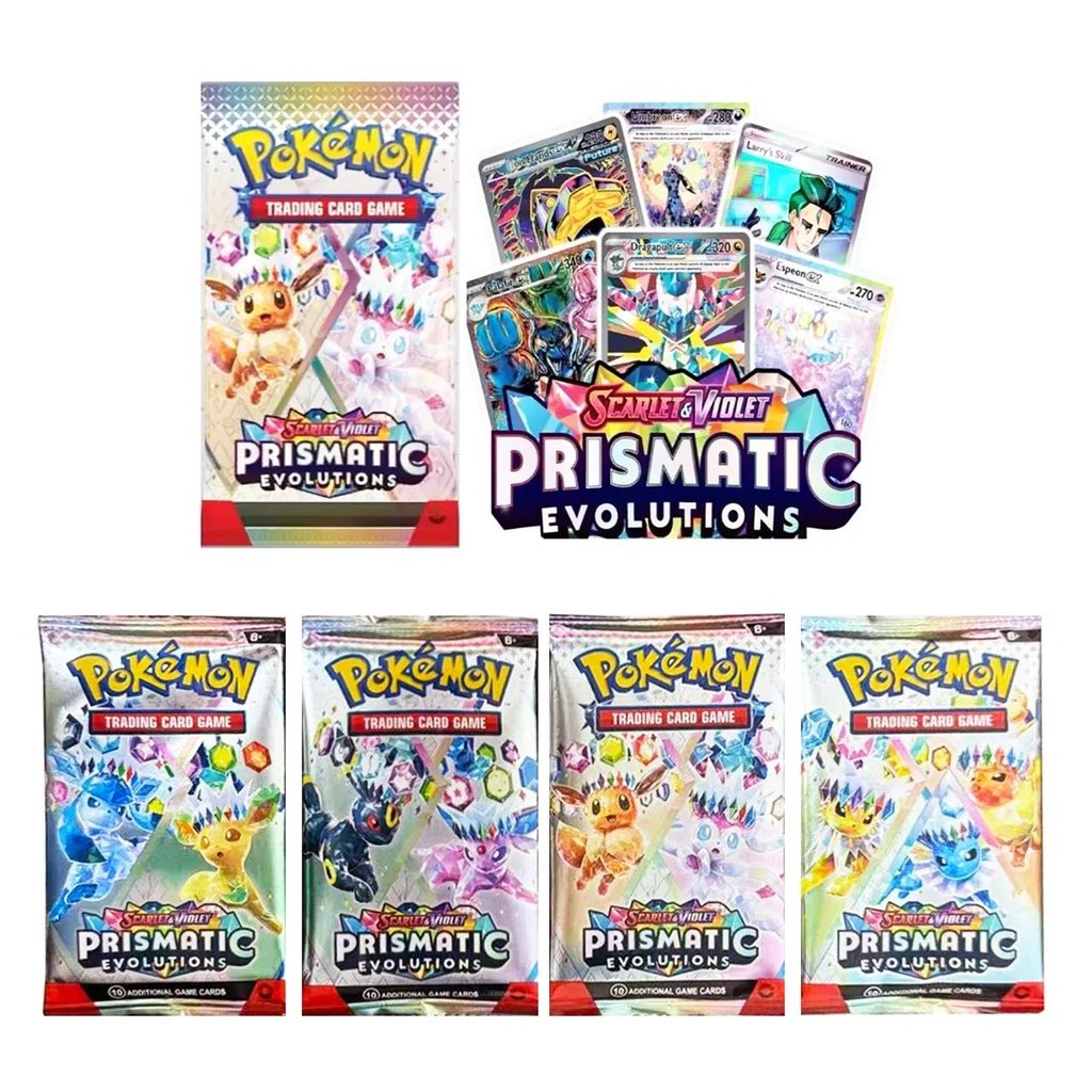 

New 36/40Pcs Box Pokemon Card Scarlet & Violet Prismatic Evolutions English Booster Battle Carte Trading Collection Cards Gifts