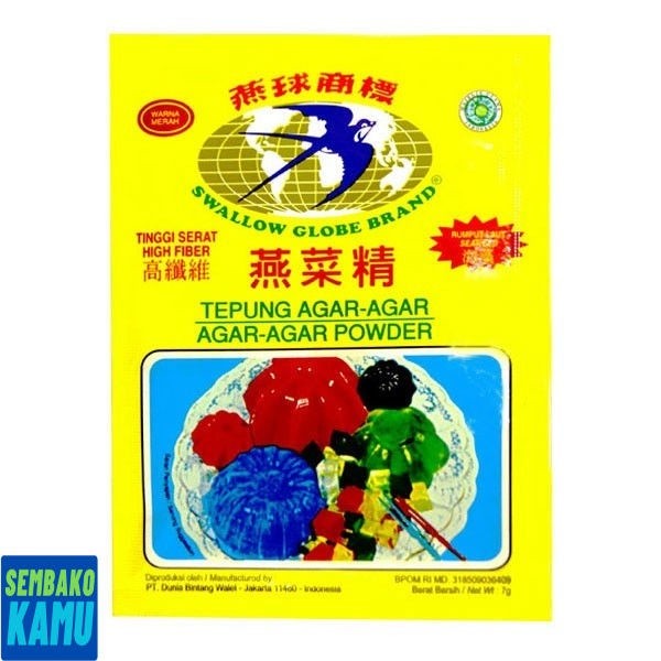 

Swallow Globe Agar Agar Orange 7 gr