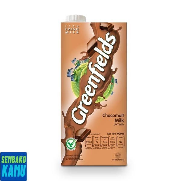 

greenfields Uht Choco Malt 1000 ml - Susu