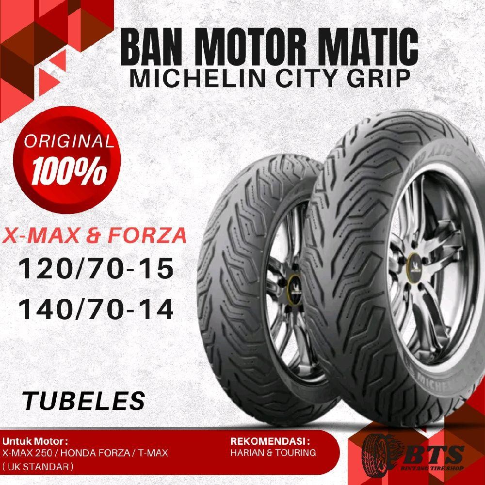 Ban Michelin Xmax Forza 120/70-15 & 140/70-14 City Grip 2 Tubles