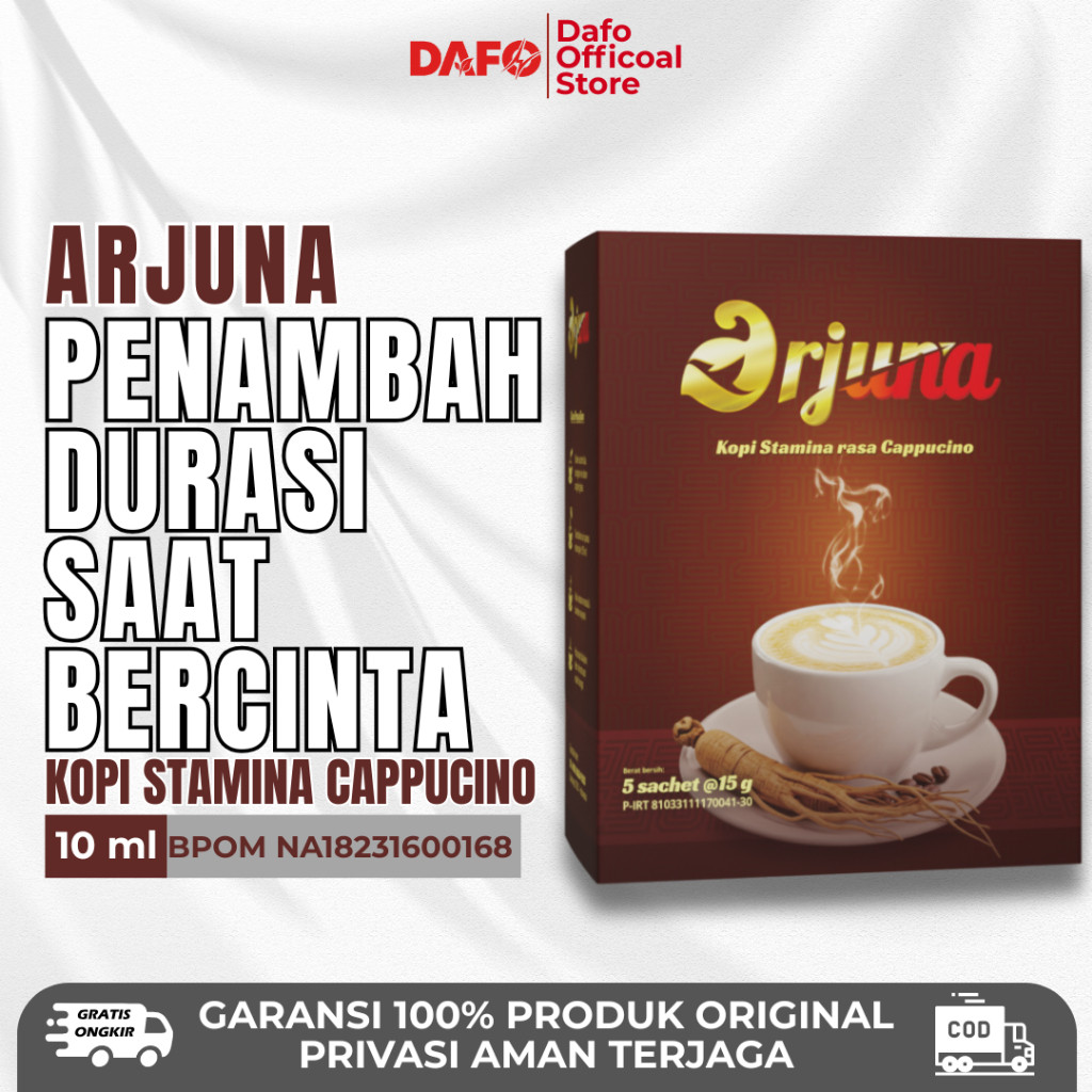 

New Kopi Arjuna Stamina Rasa Cappucino - Kopi Herbal Instan Bantu Tingkatkan Stamina Pria Dewasa BPOMPremium