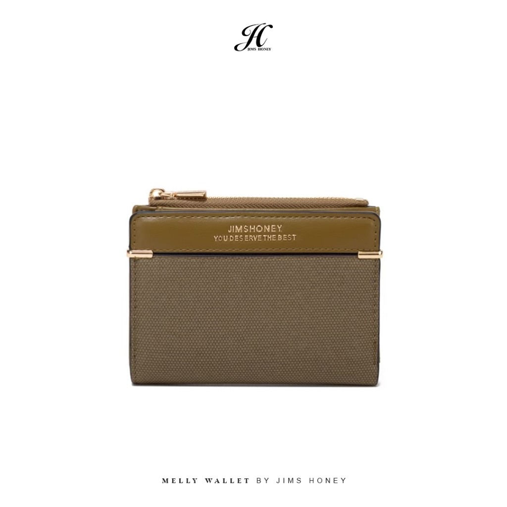 JIMS HONEY - Melly Wallet - Dompet Tosca Lipat Kecil Wanita Pria Kulit Timbul Kado Hadiah