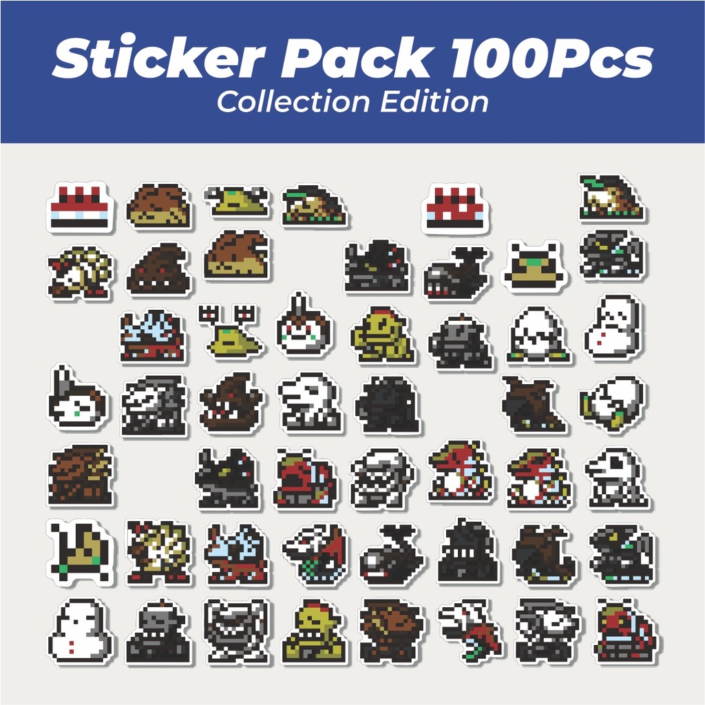 

Hot Stiker Pixel Digimon V46 Lucu Anti Air Stikers Berperekat Waterproof Sticker Decal Buat Motor Helm Buku Journal Koper Casing HP Laptop Botol Minum