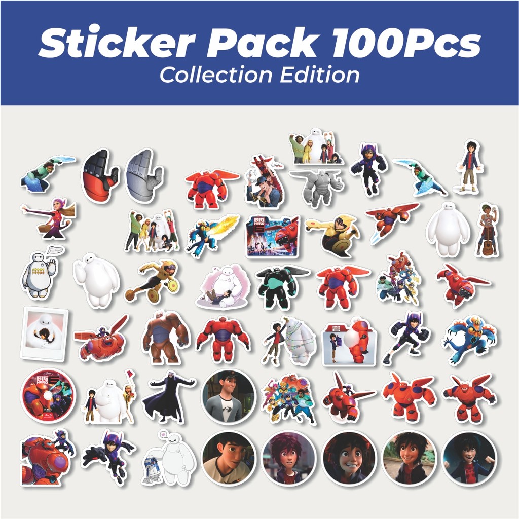 

Hot Stiker Disney Series Big Hero 6 Karakter Mix 1 Lucu Anti Air Stikers Berperekat Waterproof Sticker Decal Buat Motor Helm Buku Journal Koper Casing HP Laptop Botol Minum