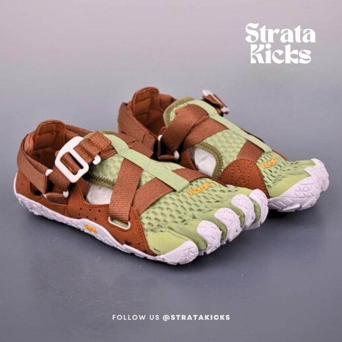 Vibram Five Fingers Moss Green Brown Barefoot Sandal Shoes S20MlC1 (Size 36-47)