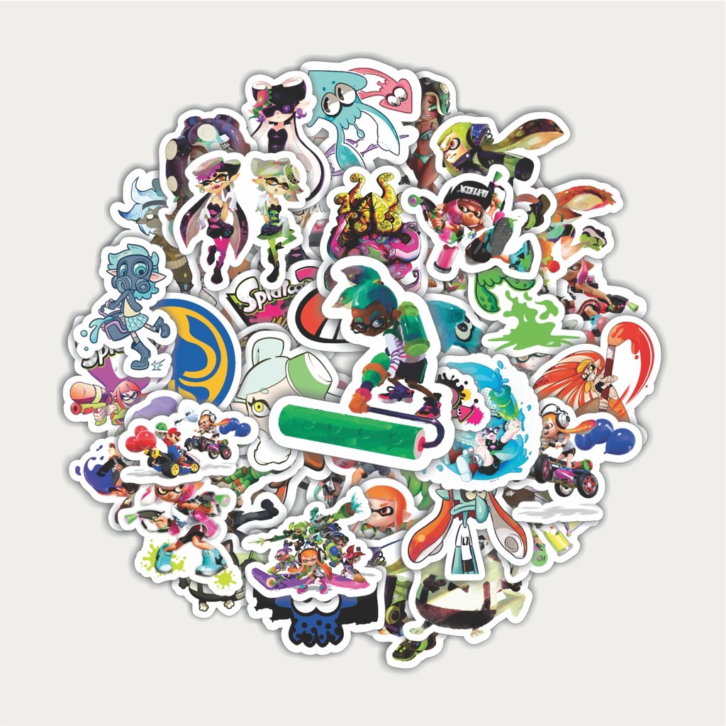 

Sticker Pack Stiker Game Series Splatoon Karakter Mix 2 | Sticker TUMBLR | Stiker LAPTOP KOPER HELM