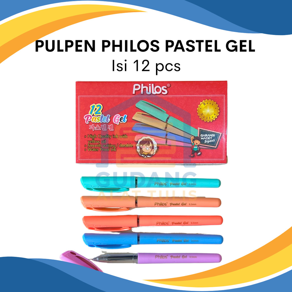 

PULPEN GEL PHILOS PASTEL GEL BEST SELLER