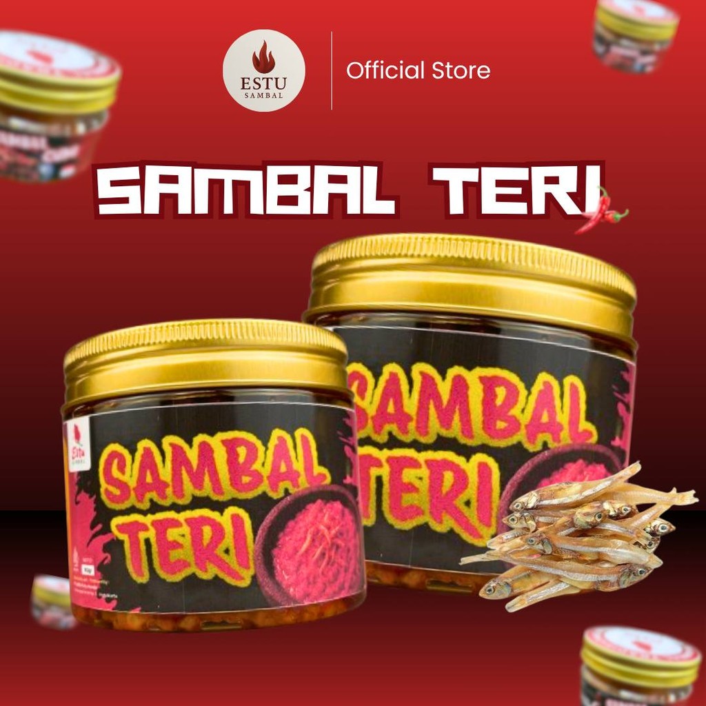 

(4 Pack) Estu Sambal Teri- Sambal Rumahan Khas Nusantara dengan Rasa Otentik & Kenikmatan Asli