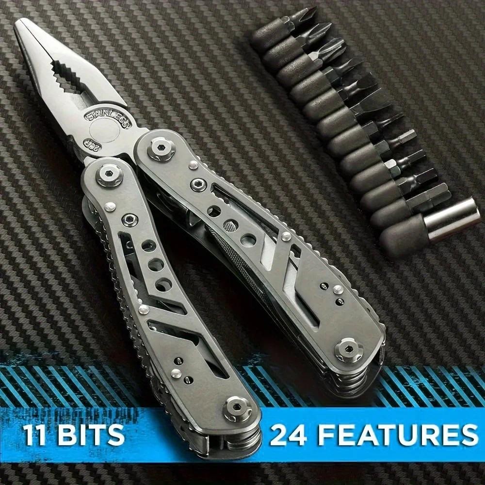 Multitool 24in1 With Mini Tools Knife Pliers And 11 Bits  Multi Tool All In One Multi Function Gear 