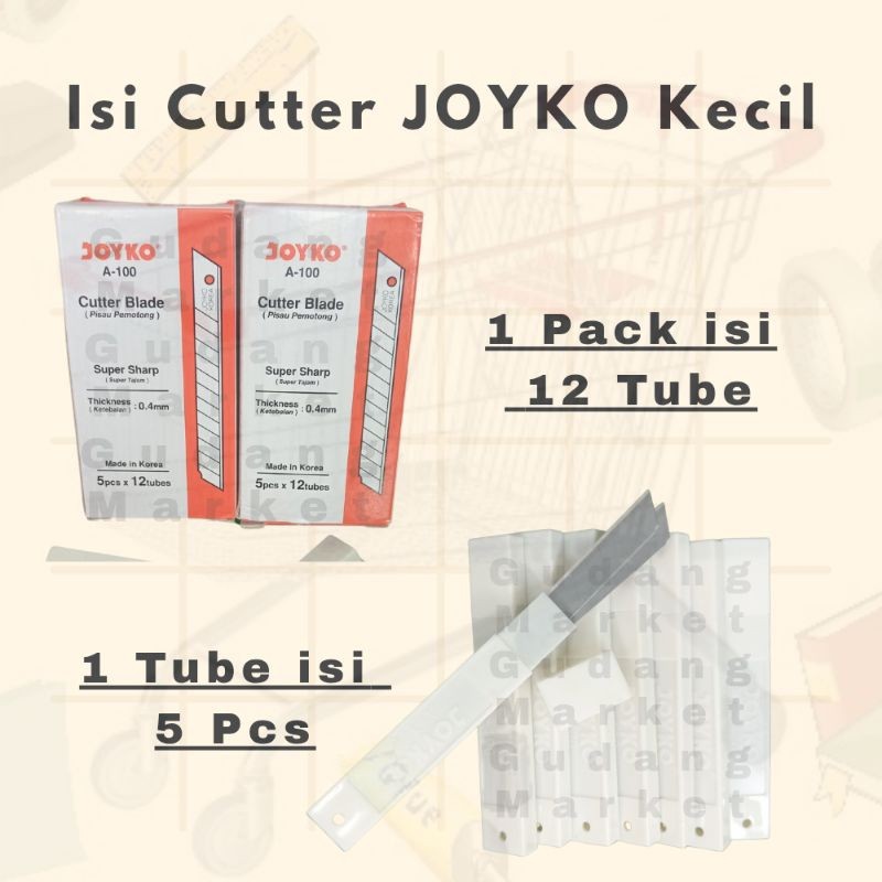 

Isi Cutter Joyko KECIL 1 Pack isi 12 Tube