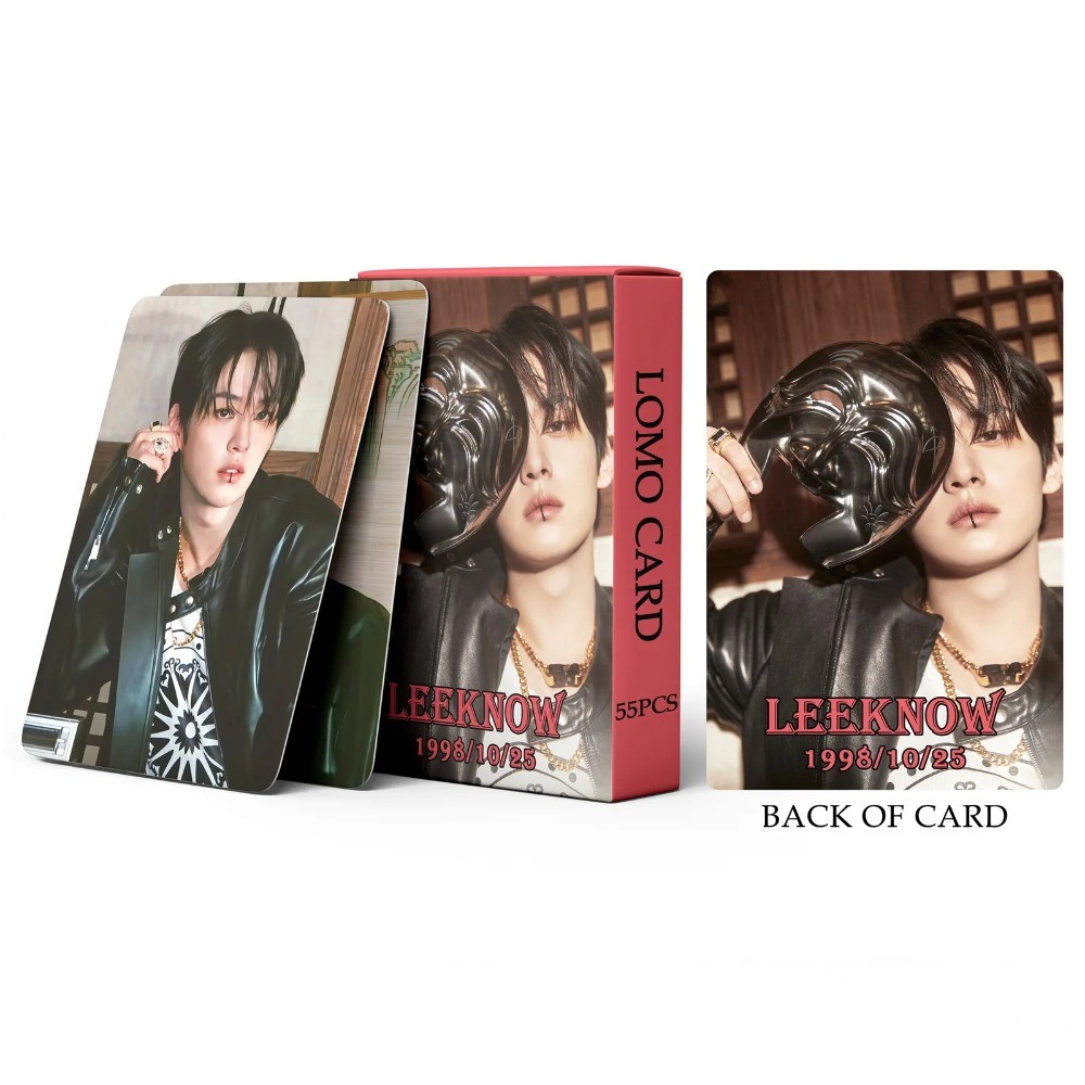 

55Pcs/Set Kpop New Ablum (HOP) Lomo Card Lee Know Photo Print Pictures Photocard Fans Collection Postcards Gifts