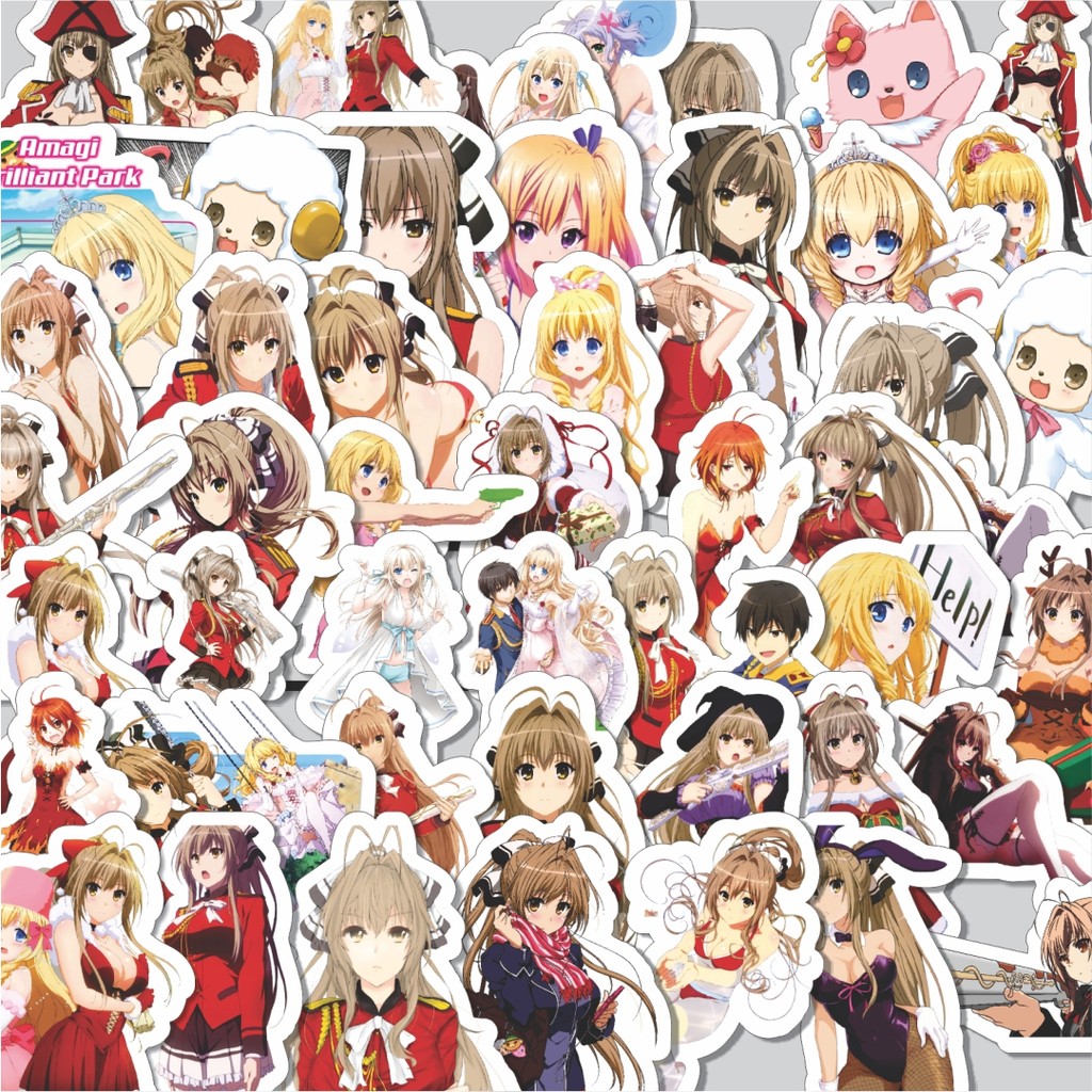 

Stiker Cutting Pack Stiker Anime Series Amagi Briliant Park Karakter Mix Isi 100Pcs Series Aesthetic Lucu Keren Untuk Koper Bahan Vynil