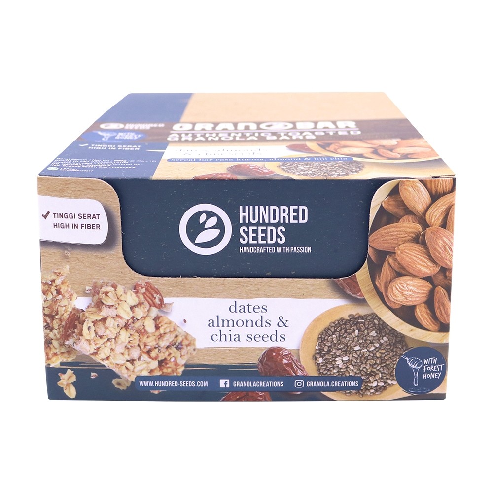 

Granobar - Dates, Almonds & Chia Seeds Box 16pcs