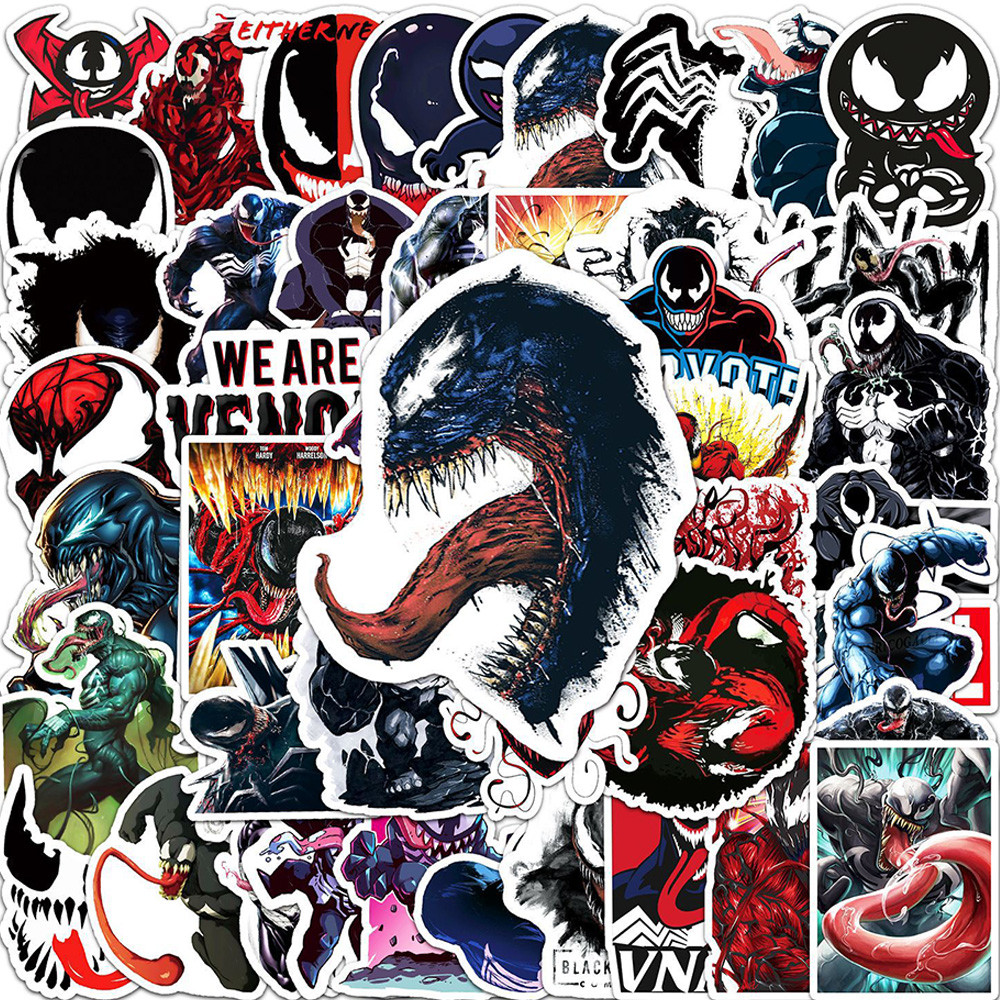 

10/30/50PCS Comics Movie Carnage Venom Villain Graffiti Stickers Laptop Luggage Phone Skateboard Suitcase Graffiti Sticker Toys