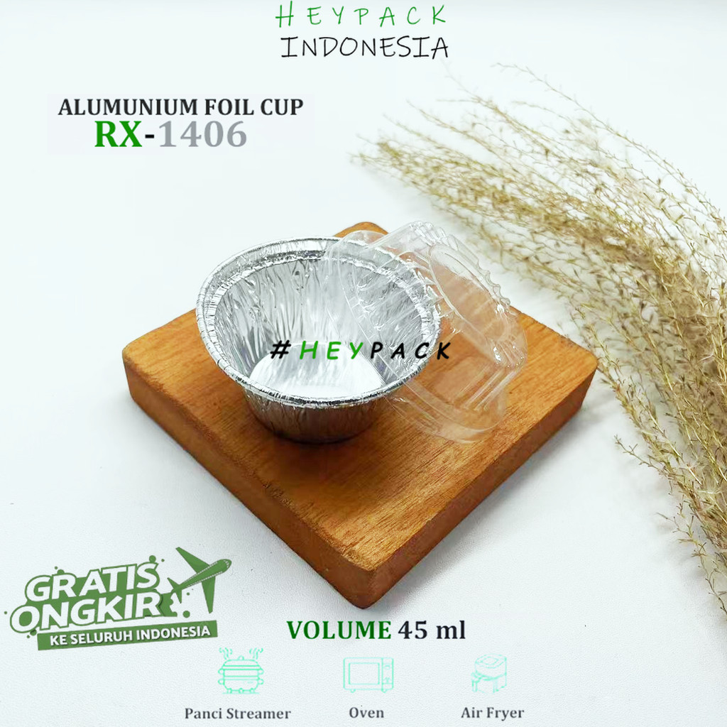 Alumunium Foil Tray Cup RX 1406 Mini Cake Muffin Macaroni Schotel Cream Soup Macaroni Schotel