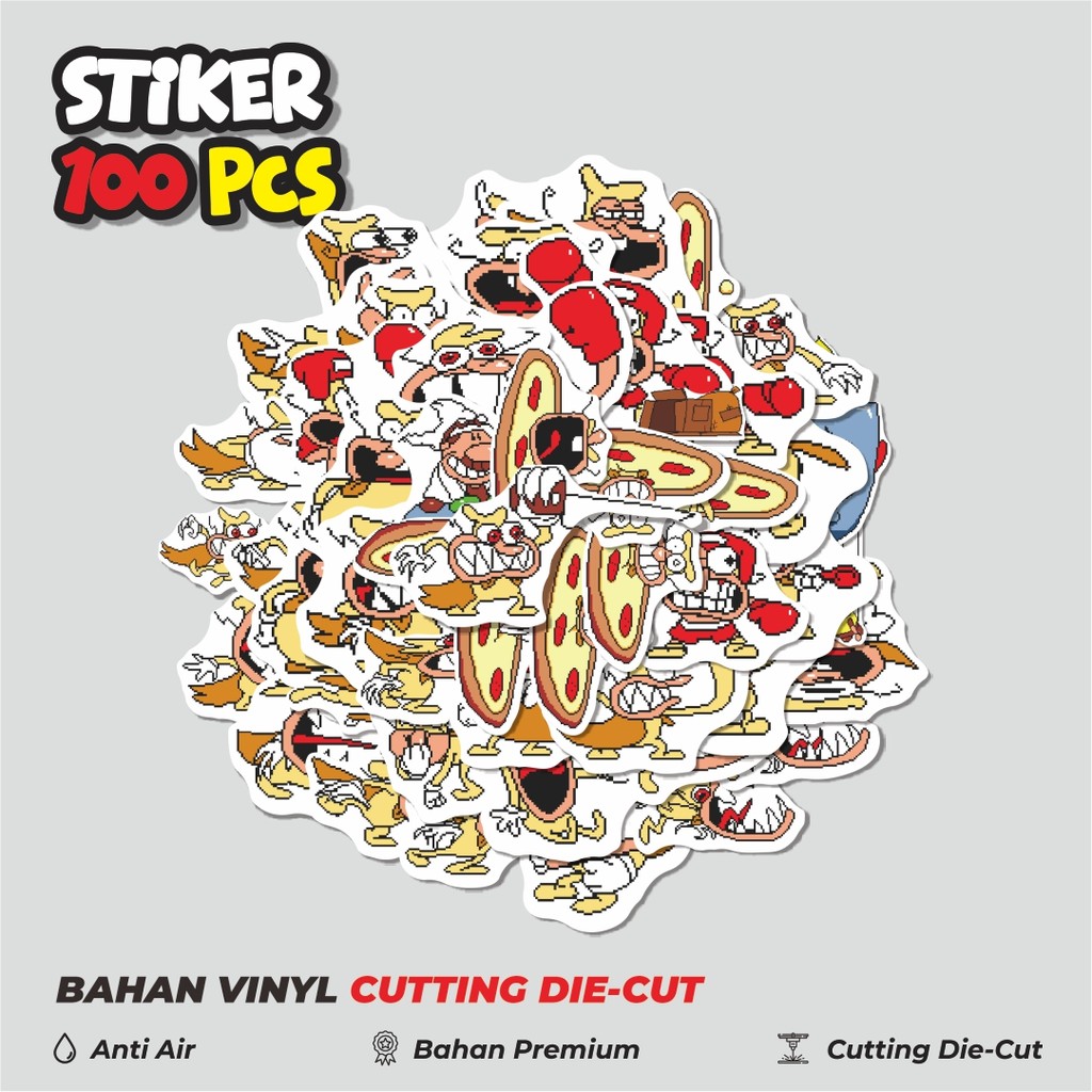 

Terbaru! 50 pcs Stiker Pizza Tower V36 Dekorasi Lucu Kreatif untuk Notebook, Skateboard, HP