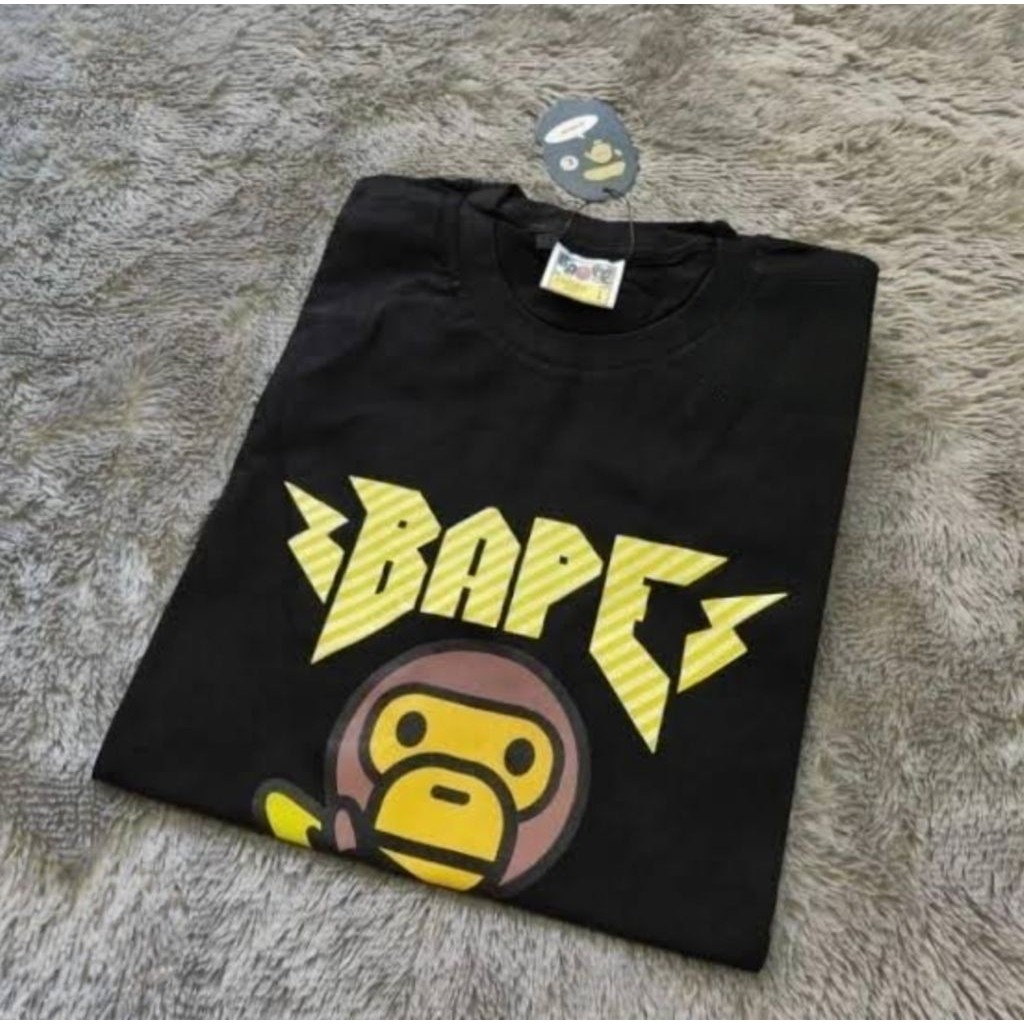 KAOS BAPE BABY MILO T-SHIRT A BATHING APE BABY MILO UNISEX TSHIRT DISTRO PREMIUM