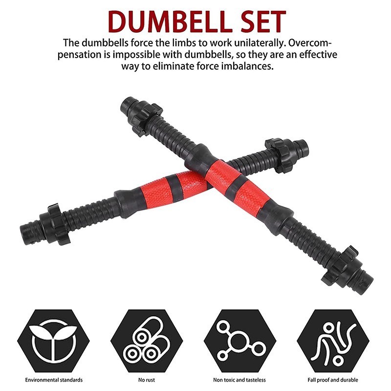 Stick Dumbell Pvc 35/47Cm Stik Pendek Lurus Barbel Dumbell Penyambung Stik Barbel Dengan Barbell