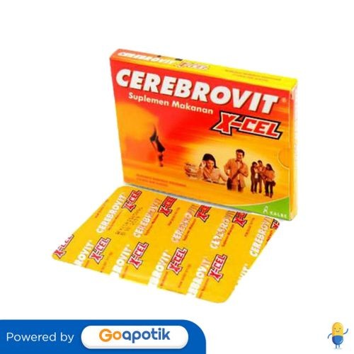 Cerebrovit X Cell Strip 10 Kapsul Suplemen Otak