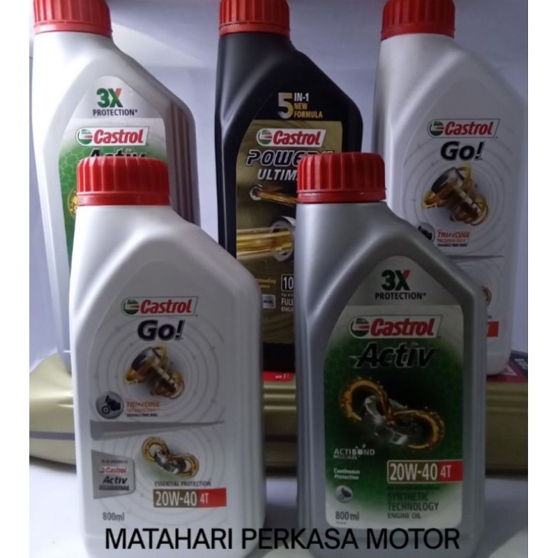 Oli Castrol 4T Bebek/Sport/2T Oli Samping