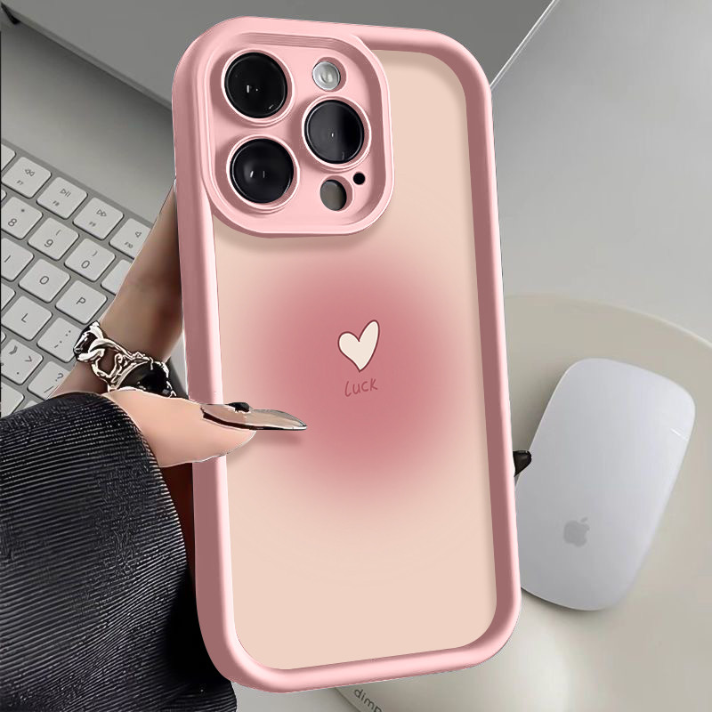 Jaan hati Casing Untuk IPhone 16 11 15 13 14 12 Pro Max 7Plus 8Plus SE 2020 XR X XS Max 16 7 8 6S 15