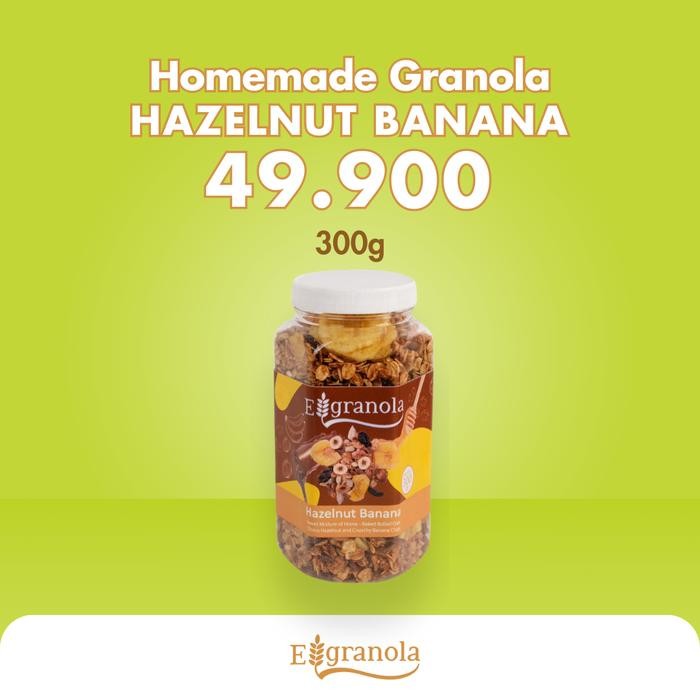 

El Granola Hazelnut Banana / Healthy Snack / Sereal