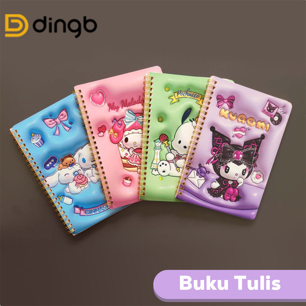 

DINGB NOTEBOOK SH-3201 A5 38 Lembar, Buku Catatan Sanrio Lucu DIARY buku aesthetic diary