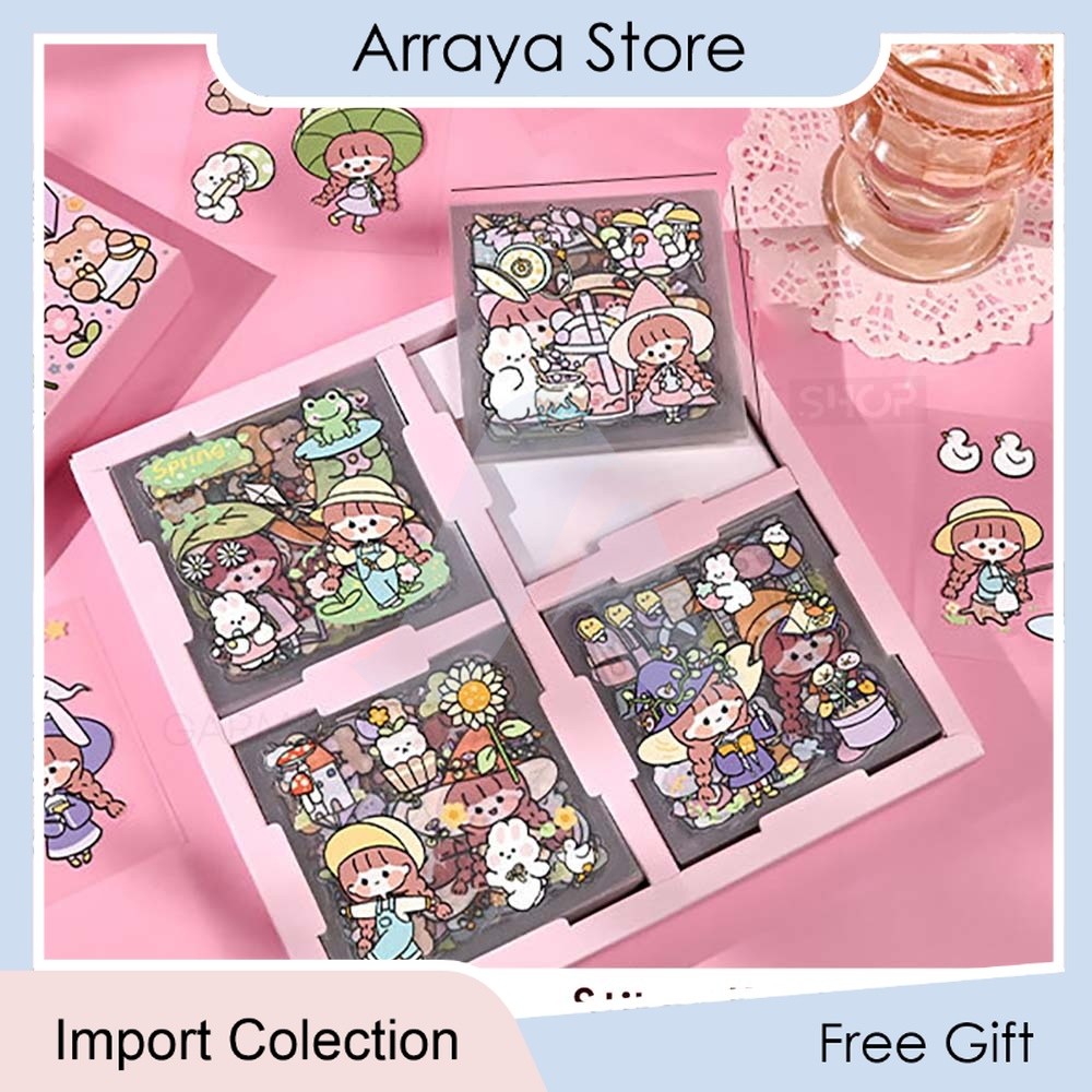 

Stiker Buku Diary Motif Kartun Korea Botol Minum Waterproof Handbook Scrapbook DIY Box Isi 100 Lembar 【Arraya Shop】