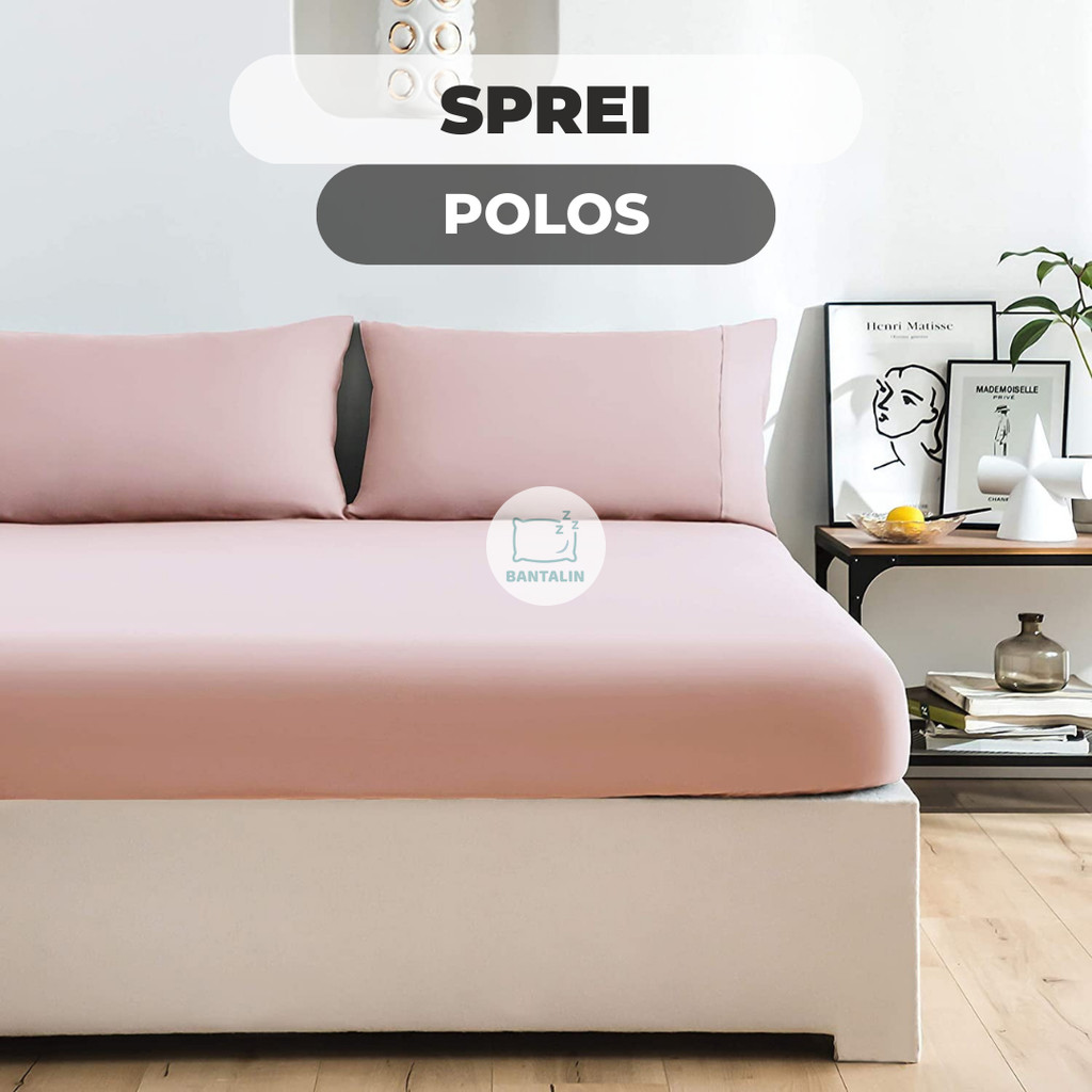 Sprei Polos Tinggi 30cm 90x200, 120x200, 160x200, 180x200  - Sprei PolosHomemade Tinggi 30cm