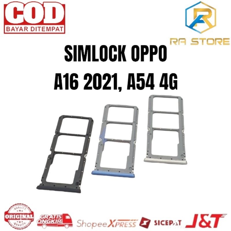 Simlock Simtray OPPO A16 2021 / A54 4G Slot SimCard Dudukan Tempat Kartu SIM CARD - Sim Lock Sim Tra