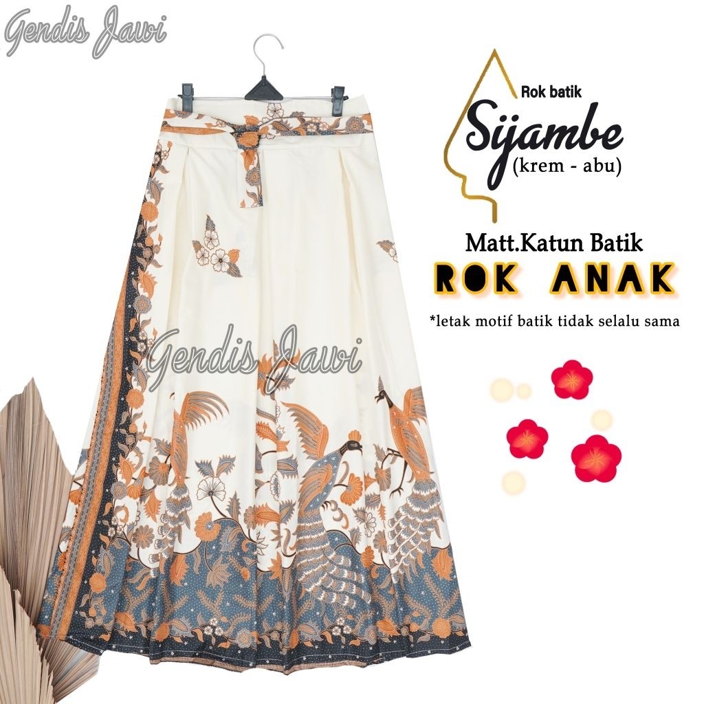 Rok Batik Anak TK & SD – Model Panjang Payung Premium