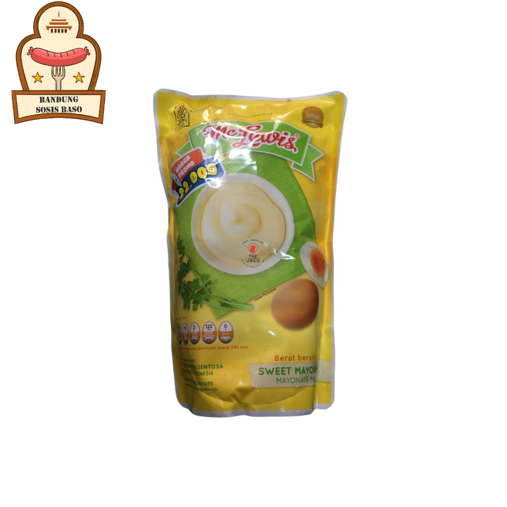 

Sweet Mayonnaise Mc Lewis 1kg - Kemasan Jumbo, Rahasia Salad Buah Creamy & Lezat
