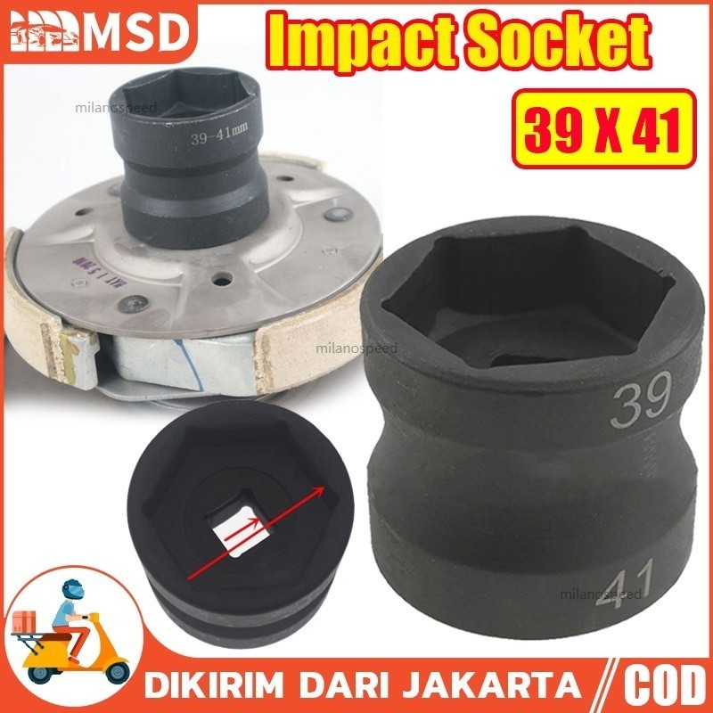 MATA KUNCI SOK CVT 39 X 41 Pendek Mata Kunci Shock Impact / Impact Socket kunci shock 39 41 cvt mata