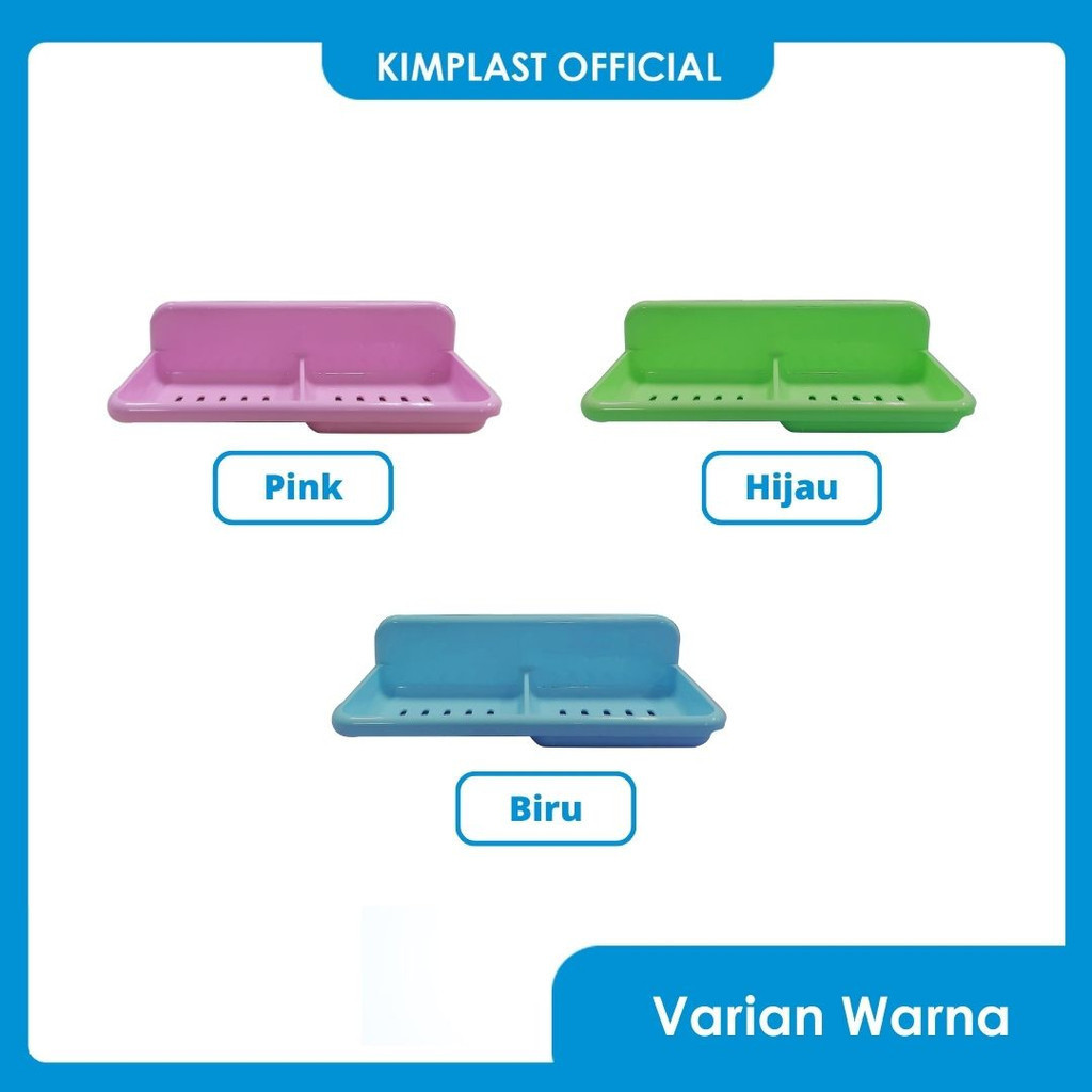 (DAS)Tempat Sabun Renzo 2 Sekat/ Tempat Sabun 2 Sekat/ Tatakan Sabun/ Wadah Sabun