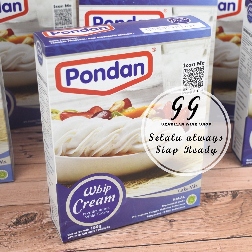 

PONDAN 150 GRAM WHIP CREAM Powder Whipping Cream Bubuk Krim Kocok Whipped Crem