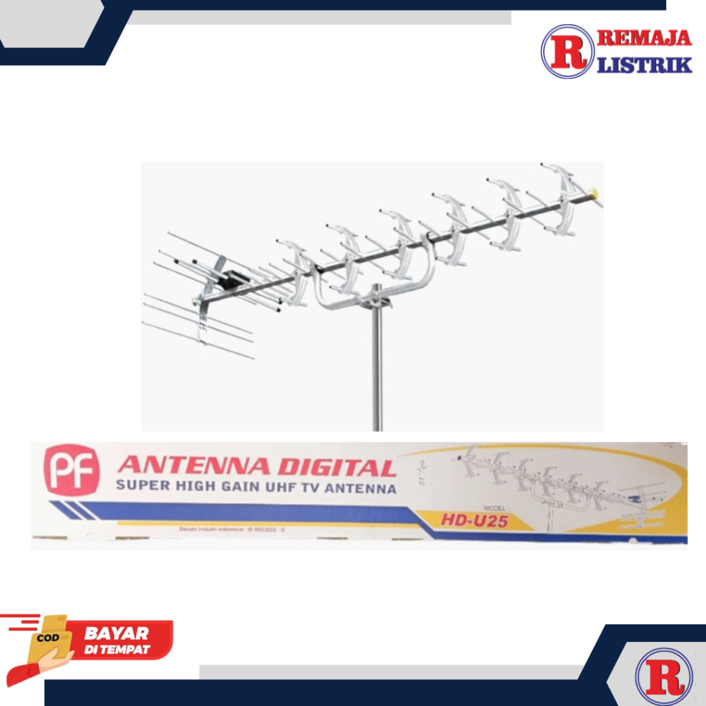 [PROMO] ANTENA TV PF HD 25 DIGITAL OUTDOOR LUAR HDU25 HDU 25 HD-U25