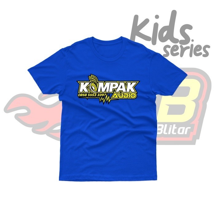 KAOS DISTRO VIRAL - Baju Kaos Anak Distro Kompak Audio Katun Combed #