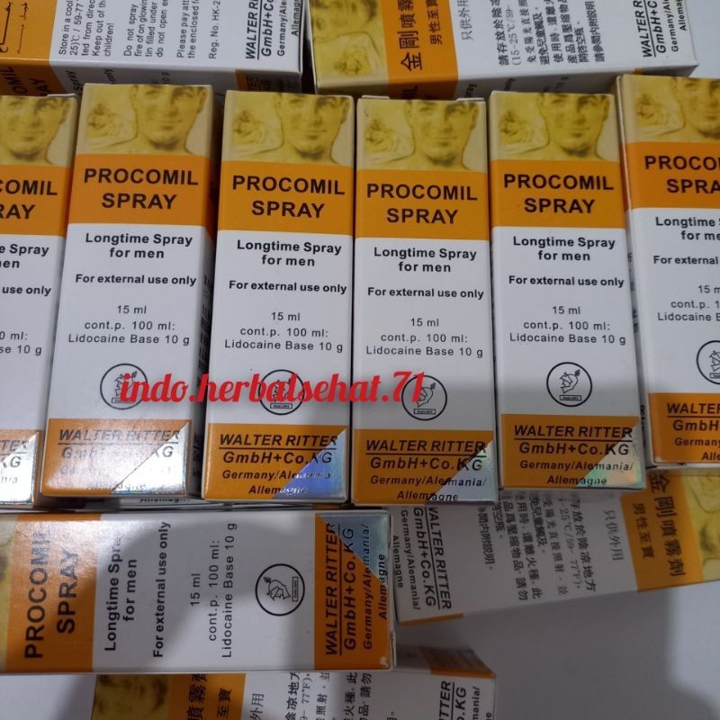 PROMO !!! PROCOMILE SPRAY ASLI ORIGINAL GERMANY OBAT SEMPROT PRIA TAHAN LAMA OLES KUAT OBAT