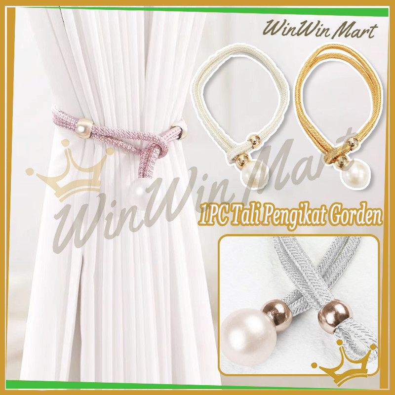 (1PCS) Tali Pengikat Gorden/Tali Gorden Bandul Kecil/Tali Gorden Pengikat/Tali Gorden Pengikat Mutia