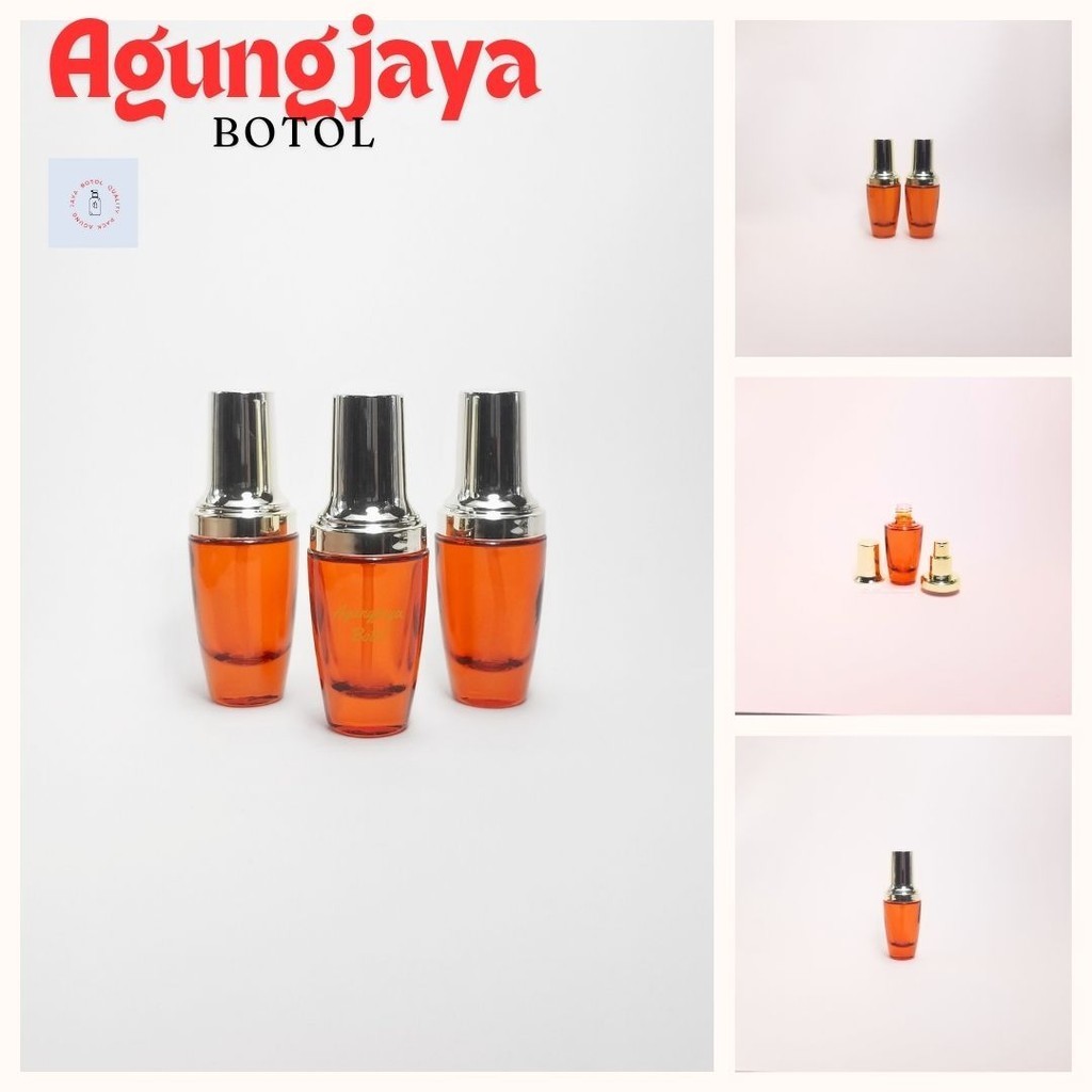 Botol Kaca 30 ml Oval Series  / Botol Parfum / Botol Kaca Parfum / Botol Kosong / Botol Parfum Kaca 