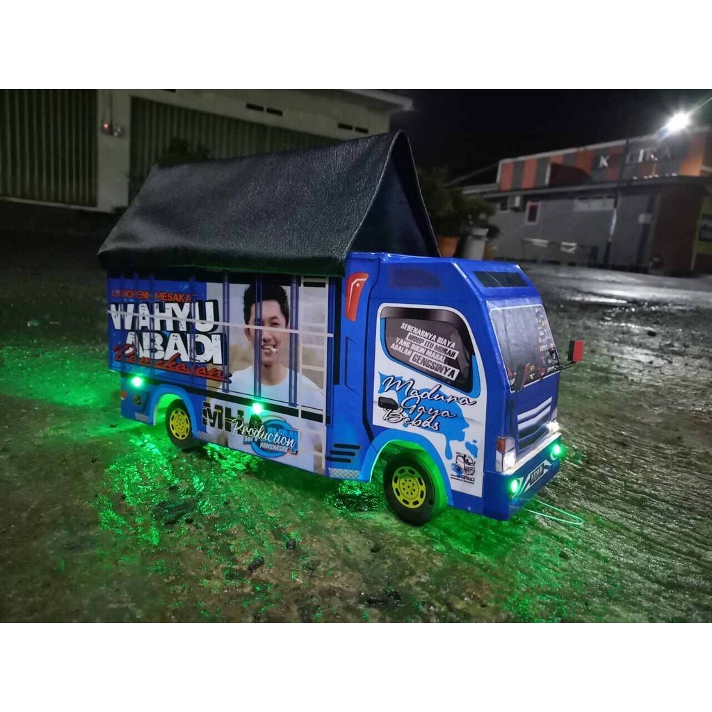 MINATUR TRUK TREK MOBIL MOBILAN NEW WAHYU ABADI WARNA BIRU,BISA OLENG PARAH MBOIS SAMPAI GASRUK,RODA