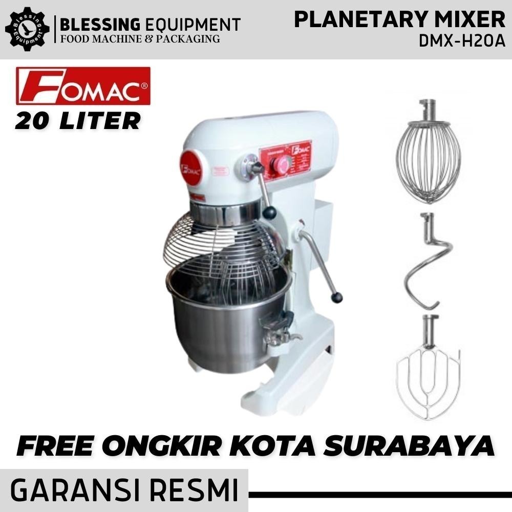 DMX-H20A PLANETARY MIXER FOMAC DMX H20 MIXER ADONAN ROTI KUE TELUR 20 LITER (with cover) dmx h20a FO