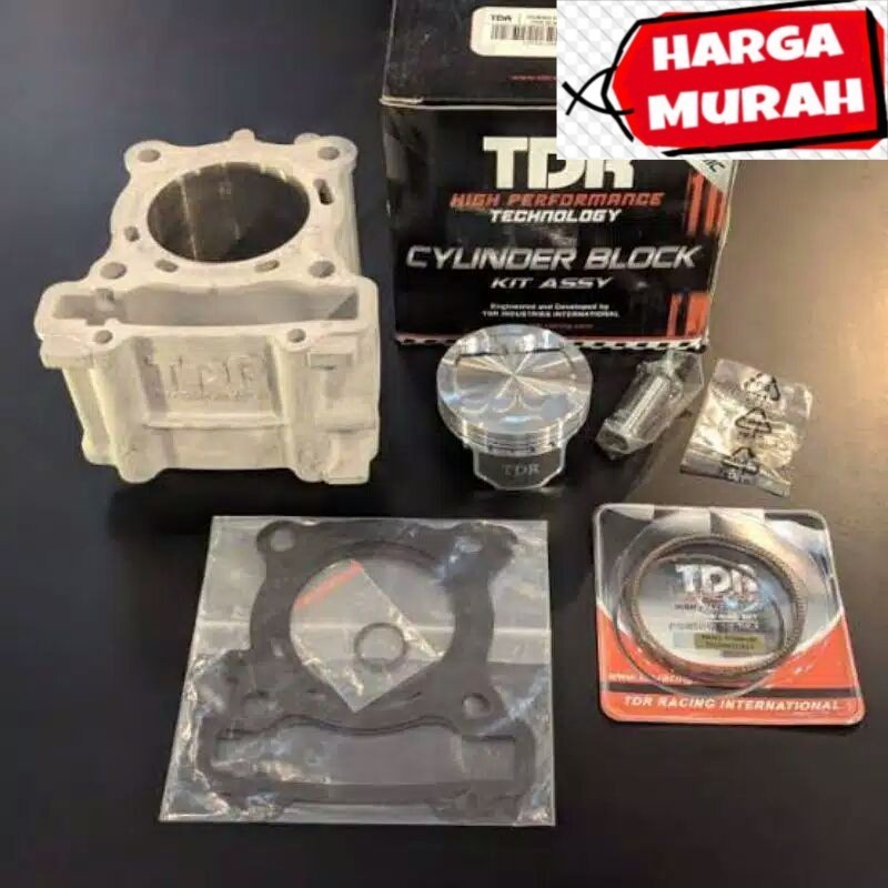 PAKET BORE UP CYLINDER BLOCK TDR N MAX / AEROX 155 ( 62,5MM 62MM 63MM ) - RAZZOR MOTOR