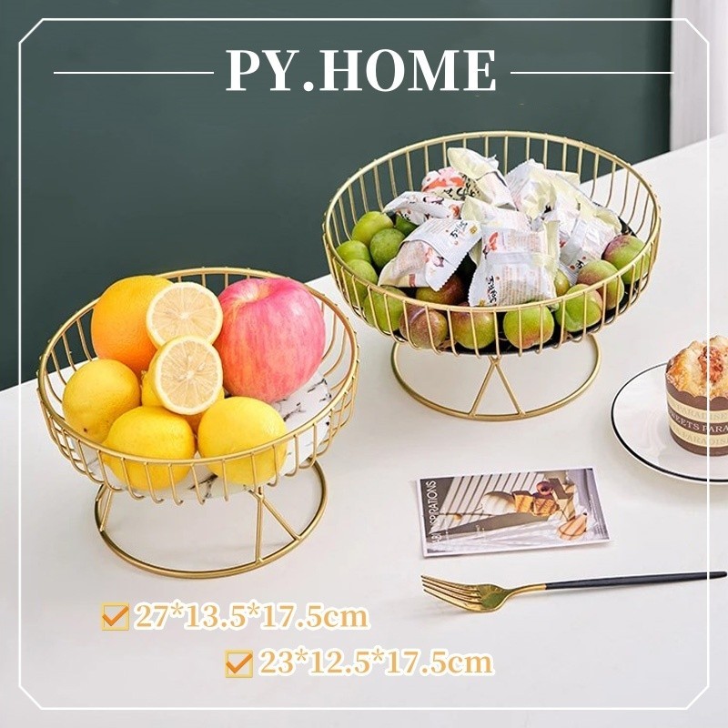 Keranjang Buah Emas / SS304 Marmer Emas Hitam/Piring Keramik / Rak Serbaguna/Piring Keramik /Elegan 