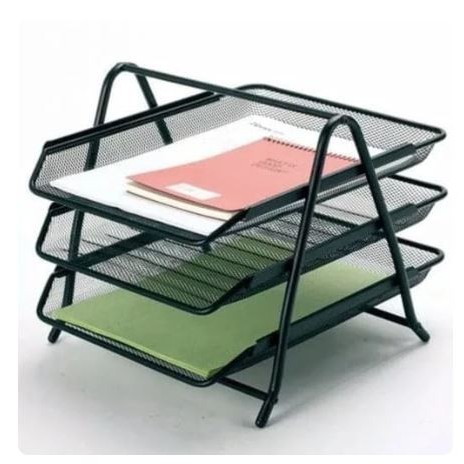 

RAK DOKUMEN KERTAS BESI 3 SUSUN / ELEVATED TRAY 3 TINGKAT