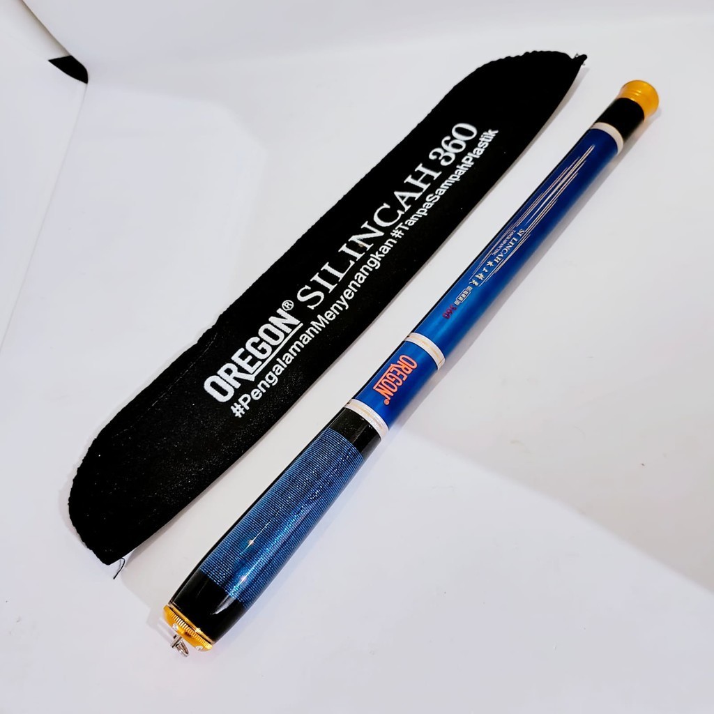 Joran Pancing Tegek Oregon Silincah 360 Bahan Carbon Kaku Ruas Pendek Panjang 3,6 Meter Tangkai Alat
