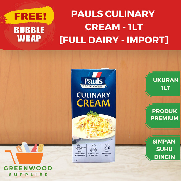 

Pauls Culinary Cream - 1LT [IMPORT - FULL DAIRY]