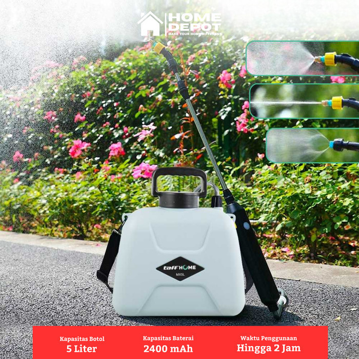 Semprotan Tanaman Elektrik USB Rechargeable Garden Sprayer 5 Liter