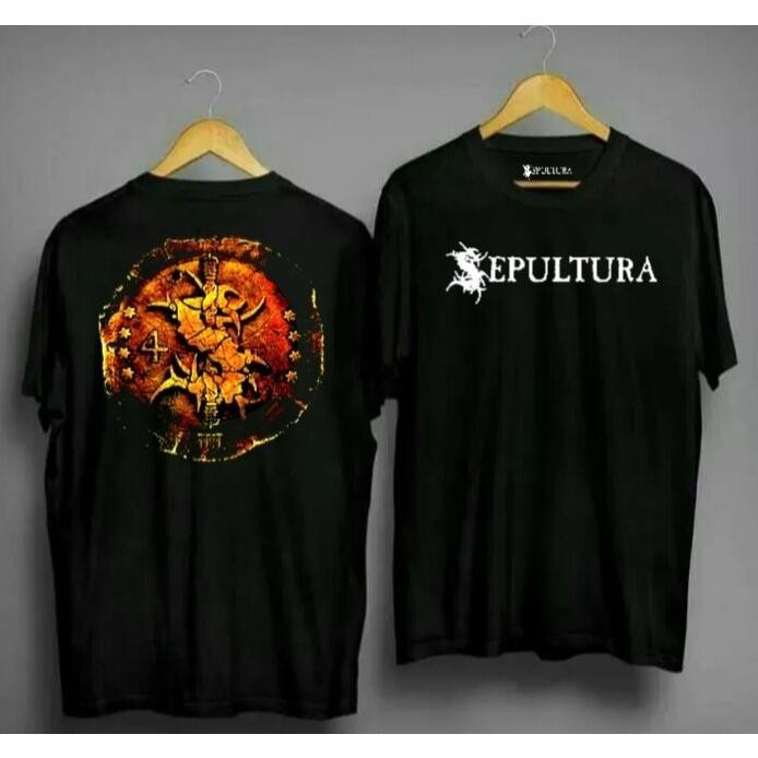 kaos band luar sepultura | kaos putih band metallica | kaos band metallica pria dan wanita size M-XX