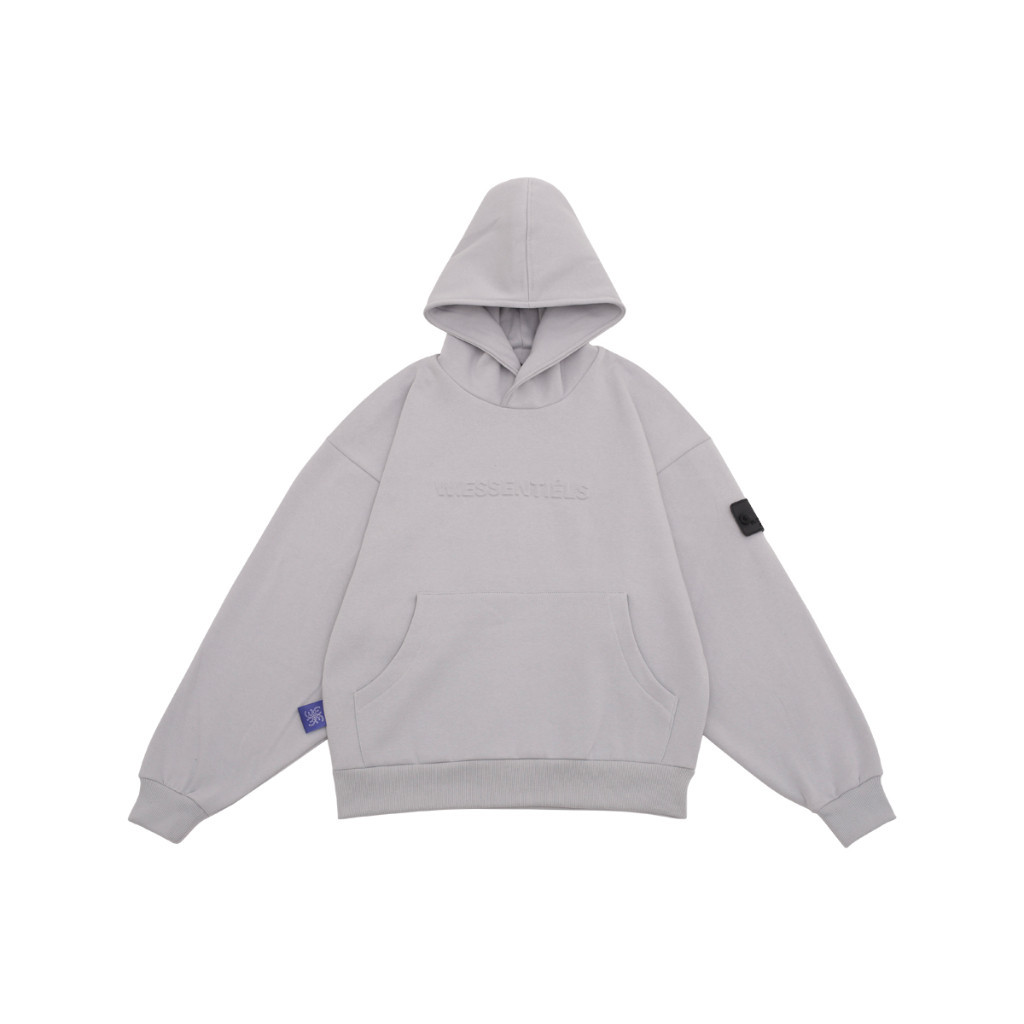 W.Essentiels Jacket Label Bleu Affinity Ref-7311 Hoodie Mink Grey// PRODUK MURAH PROMO SALE